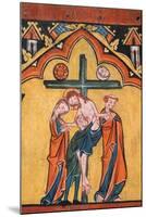 Tempera on Wood of the Descent from the Cross-null-Mounted Art Print