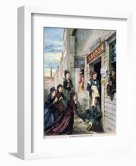 Temperance Crusade, 1874-null-Framed Giclee Print