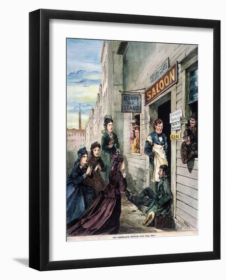 Temperance Crusade, 1874-null-Framed Giclee Print