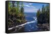 Temperance River, Lake Superior-Steven Gaertner-Framed Stretched Canvas