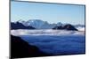 Temperature inversion on Aconcagua, the highest mountain in the Americas-David Pickford-Mounted Photographic Print