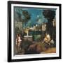 Tempest, detail-Giorgione-Framed Art Print