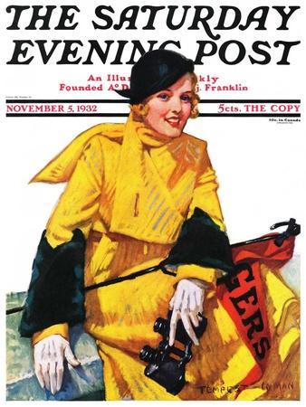 "Football Fan," Saturday Evening Post Cover, November 5, 1932