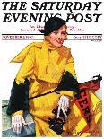 "Woman and Pince Nez," Saturday Evening Post Cover, January 16, 1932-Tempest Inman-Giclee Print