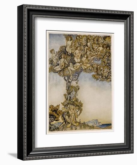 Tempest, Instruments-Arthur Rackham-Framed Art Print