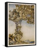 Tempest, Instruments-Arthur Rackham-Framed Stretched Canvas