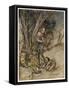 Tempest, Rackham, Act2Sce2-Arthur Rackham-Framed Stretched Canvas