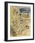 Tempest, Rackham, Act2Sce2-Arthur Rackham-Framed Art Print