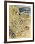 Tempest, Rackham, Act2Sce2-Arthur Rackham-Framed Art Print