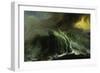 Tempest with Lightning Striking at Grindelwald Glacier-Caspar Wolf-Framed Premium Giclee Print