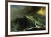 Tempest with Lightning Striking at Grindelwald Glacier-Caspar Wolf-Framed Giclee Print