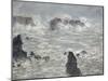 Tempête, côtes de Belle-île-Claude Monet-Mounted Giclee Print