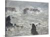 Tempête, côtes de Belle-île-Claude Monet-Stretched Canvas