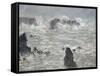 Tempête, côtes de Belle-île-Claude Monet-Framed Stretched Canvas