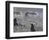 Tempete, Cotes de Belle, Ilestorm-Claude Monet-Framed Giclee Print