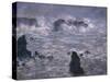 Tempête sur la côte de Belle-Ile-Claude Monet-Stretched Canvas