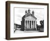 Tempietto Facade of the Villa Barbaro, Built 1580-84 (B/W Photo)-Andrea Palladio-Framed Giclee Print