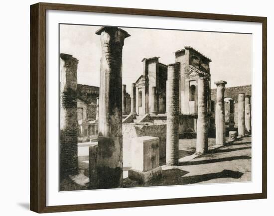 Tempio D'Iside, Pompeii, Italy, C1900s-null-Framed Giclee Print