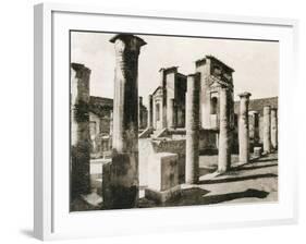 Tempio D'Iside, Pompeii, Italy, C1900s-null-Framed Giclee Print