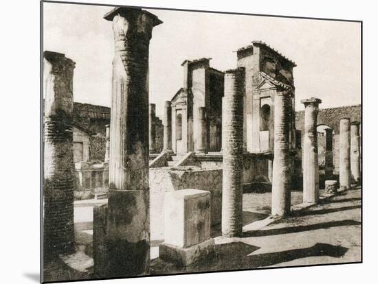 Tempio D'Iside, Pompeii, Italy, C1900s-null-Mounted Giclee Print