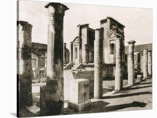 Tempio D'Iside, Pompeii, Italy, C1900s-null-Stretched Canvas