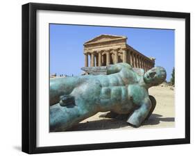 Tempio Della Concordia, Valle Dei Tempi, Agrigento, Sicily, Italy-Katja Kreder-Framed Photographic Print