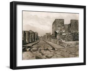 Tempio Della Fortuna, Pompeii, Italy, C1900s-null-Framed Giclee Print