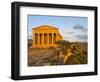 Tempio Di Concordia (Concord) at Sunset, Valle Dei Templi, UNESCO World Heritage Site, Agrigento, S-Stuart Black-Framed Photographic Print