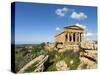 Tempio Di Concordia (Concord), Valle Dei Templi, UNESCO World Heritage Site, Agrigento, Sicily, Ita-Stuart Black-Stretched Canvas