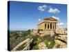 Tempio Di Concordia (Concord), Valle Dei Templi, UNESCO World Heritage Site, Agrigento, Sicily, Ita-Stuart Black-Stretched Canvas