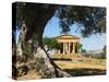 Tempio Di Concordia (Concord), Valle Dei Templi, UNESCO World Heritage Site, Agrigento, Sicily, Ita-Stuart Black-Stretched Canvas