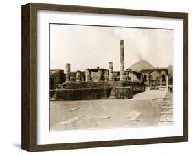 Tempio Di Giove, Pompeii, Italy, C1900s-null-Framed Giclee Print