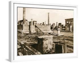 Tempio Di Giove, Pompeii, Italy, C1900s-null-Framed Giclee Print