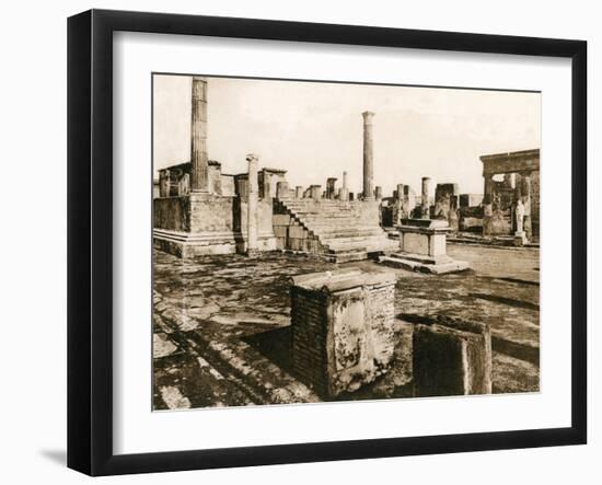 Tempio Di Giove, Pompeii, Italy, C1900s-null-Framed Giclee Print