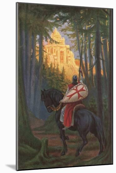 Templar Sighting the Golden City-null-Mounted Art Print