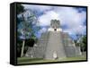 Temple 2 from the Front, Mayan Site, Tikal, Unesco World Heritage Site, Guatemala, Central America-Upperhall-Framed Stretched Canvas