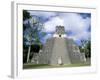 Temple 2 from the Front, Mayan Site, Tikal, Unesco World Heritage Site, Guatemala, Central America-Upperhall-Framed Photographic Print