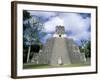 Temple 2 from the Front, Mayan Site, Tikal, Unesco World Heritage Site, Guatemala, Central America-Upperhall-Framed Photographic Print