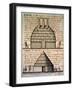 Temple and Chief's House of the Acolapissas Indian Tribe-null-Framed Giclee Print