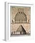 Temple and Chief's House of the Acolapissas Indian Tribe-null-Framed Giclee Print