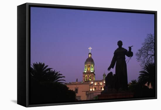 Temple and Ex-Convent of Santa Cruz-Danny Lehman-Framed Stretched Canvas