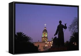 Temple and Ex-Convent of Santa Cruz-Danny Lehman-Framed Stretched Canvas