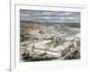 Temple and the City of Jerusalem When Part of the Roman Empire, About the Time of Jesus-null-Framed Giclee Print