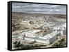 Temple and the City of Jerusalem When Part of the Roman Empire, About the Time of Jesus-null-Framed Stretched Canvas