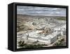 Temple and the City of Jerusalem When Part of the Roman Empire, About the Time of Jesus-null-Framed Stretched Canvas