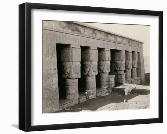 Temple at Denderah-null-Framed Art Print