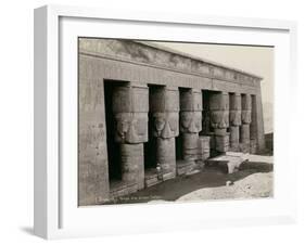 Temple at Denderah-null-Framed Art Print