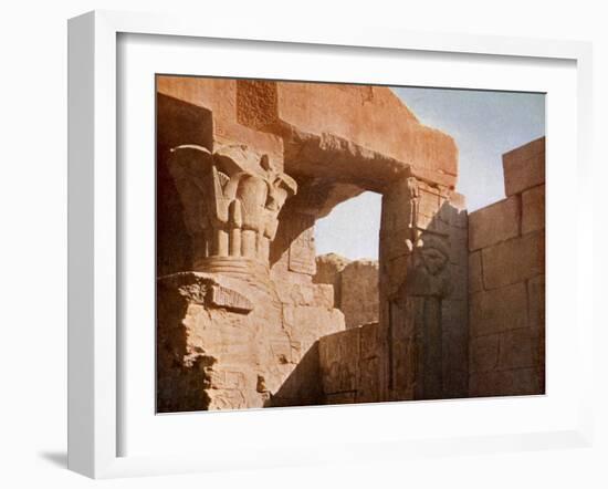 Temple at El Medina, Egypt-English Photographer-Framed Giclee Print