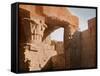 Temple at El Medina, Egypt-English Photographer-Framed Stretched Canvas