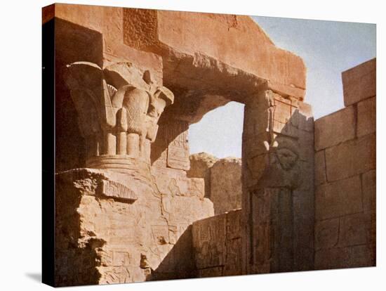 Temple at El Medina, Egypt-English Photographer-Stretched Canvas